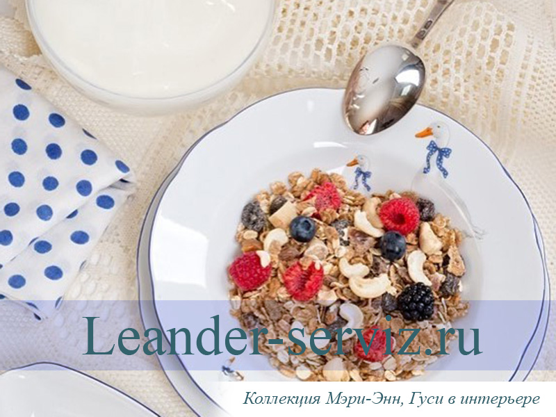 картинка Чайница подвесная 700 мл Мэри-Энн, Гуси 20195012-0807 Leander от интернет-магазина Leander Serviz