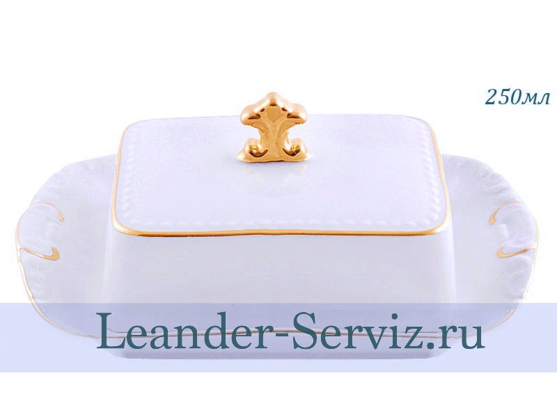 картинка Масленка граненная 250 мл Соната (Sonata), Отводка золото 07122315-1139 Leander от интернет-магазина Leander Serviz