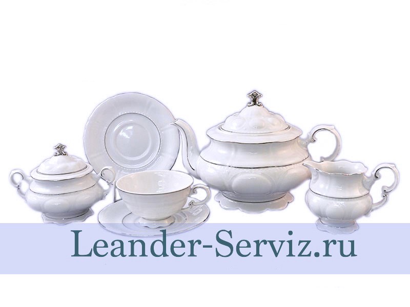 картинка Чайный сервиз 12 персон Соната, Отводка платина 07160726-1138 Leander от интернет-магазина Leander Serviz