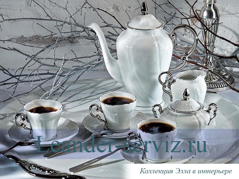 картинка Кофейный сервиз 6 персон Элла, Отводка золото 26160714-2604L Leander от интернет-магазина Leander Serviz