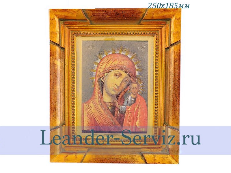 картинка Икона на фарфоре в деревянной раме 250х185 мм, Казанская богоматерь 20198849-1262 Leander от интернет-магазина Leander Serviz