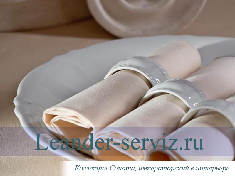 картинка Блюдо круглое мелкое 32 см Соната 1 (Sonata), Императорский 07111315-0000 Leander от интернет-магазина Leander Serviz