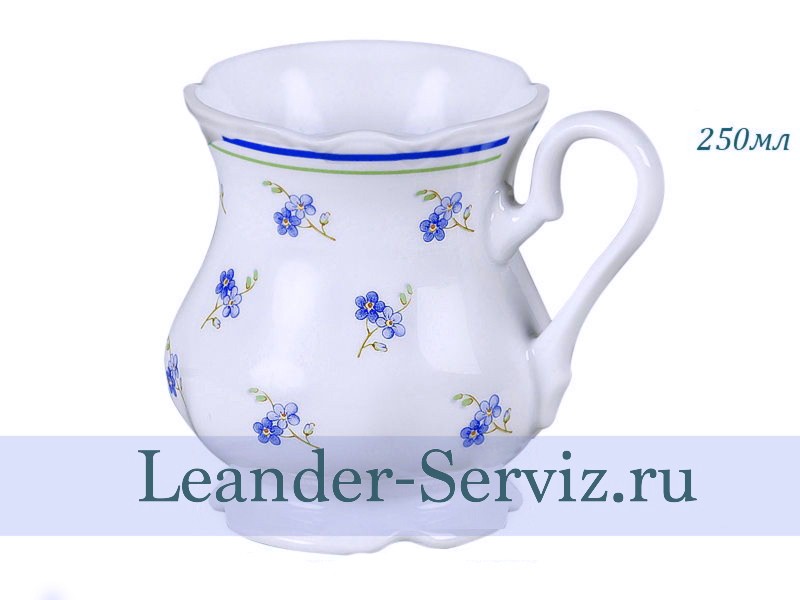 картинка Кружка 250 мл, Синие цветы 03114013-0887 Leander от интернет-магазина Leander Serviz