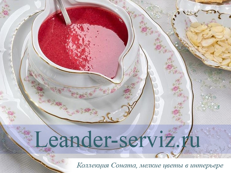 картинка Набор тарелок 12 персон 36 предметов Соната (Sonata), Мелкие цветы 07160119-0158x2 Leander от интернет-магазина Leander Serviz