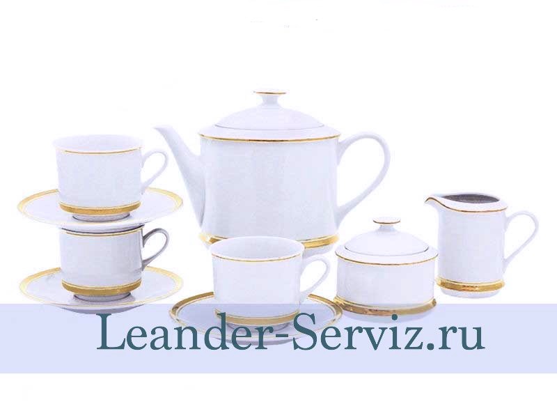 картинка Чайный сервиз 12 персон Сабина, Отводка золото 02160726-0511 Leander от интернет-магазина Leander Serviz