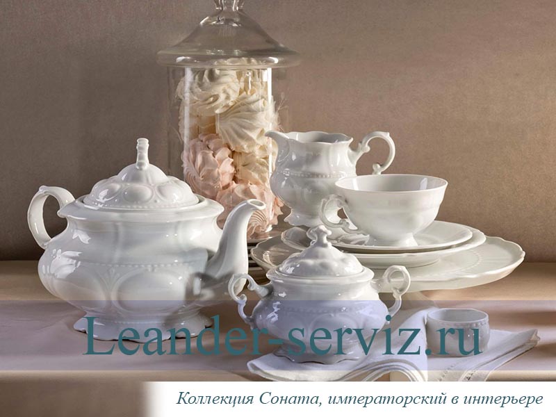 картинка Тарелка десертная 19 см Соната 1 (Sonata), Императорский (6 штук) 07160319-0000 Leander от интернет-магазина Leander Serviz