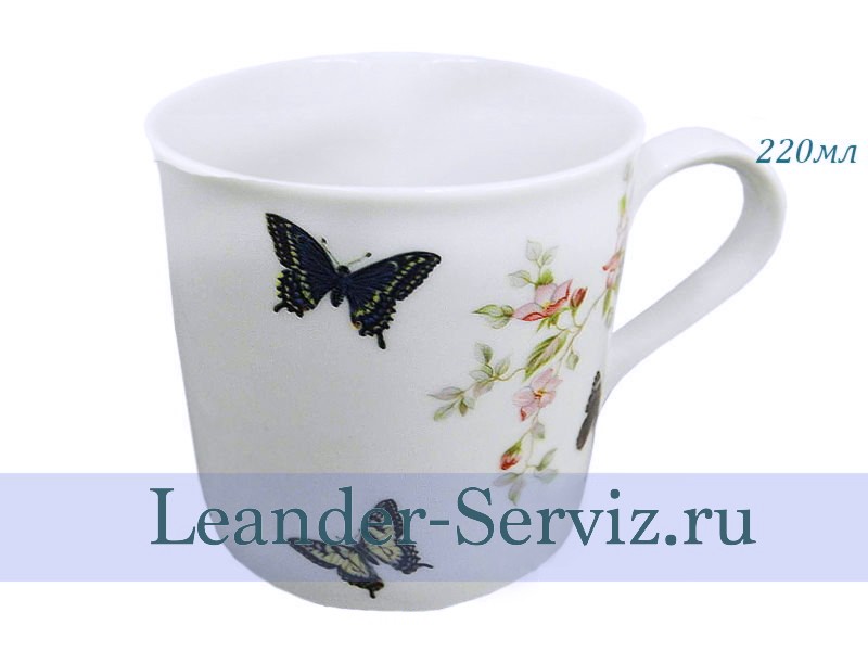 картинка Кружка 220 мл, Бабочки 2 25114013-293C Leander от интернет-магазина Leander Serviz