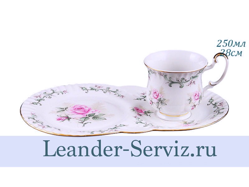 картинка Сервиз для завтрака 2 предмета Моника (Monica), Бледная роза 28120815-0766 Leander от интернет-магазина Leander Serviz