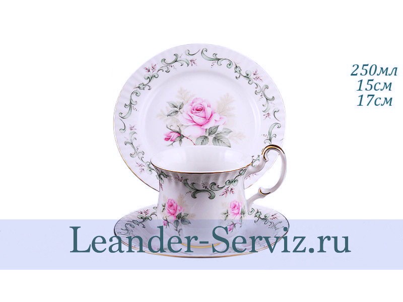 картинка Сервиз для завтрака 3 предмета Моника (Monica), Бледная роза 28130815-0766 Leander от интернет-магазина Leander Serviz