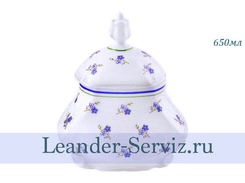 картинка Чайница 650 мл Мэри-Энн, Синие цветы 03115005-0887 Leander от интернет-магазина Leander Serviz