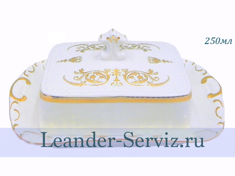 картинка Масленка граненная 250 мл Соната (Sonata), Золотой орнамент 07122315-1373 Leander от интернет-магазина Leander Serviz