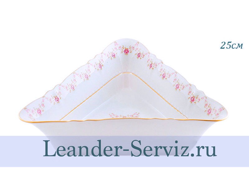картинка Салатник треугольный 25 см Соната (Sonata), Мелкие цветы 07111434-0158 Leander от интернет-магазина Leander Serviz