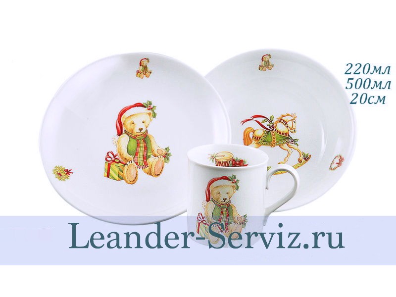 картинка Детский набор 3 предмета, Сказка о лошадке 02130112-0755 Leander от интернет-магазина Leander Serviz