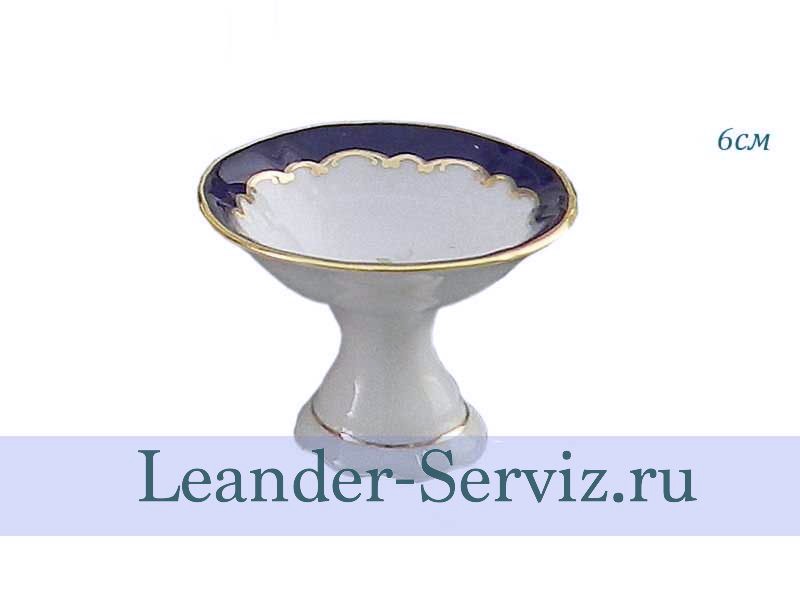 картинка Солонка на ножке 6 см Соната (Sonata), Бледные цветы, Кобальт 07112236-1257 Leander от интернет-магазина Leander Serviz