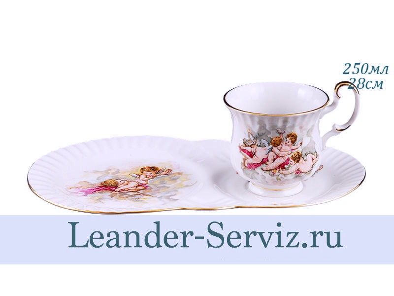 картинка Сервиз для завтрака 2 предмета Моника (Monica), Ангелы 28120815-0774 Leander от интернет-магазина Leander Serviz