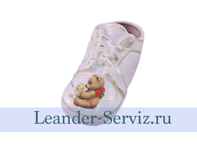 картинка Ботиночек, Мишка, Розовый 20218723-278A Leander от интернет-магазина Leander Serviz