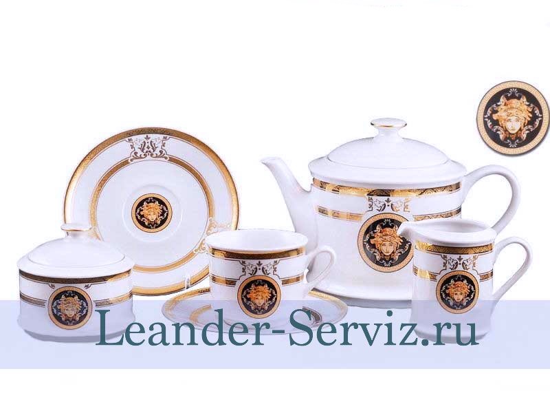 картинка Чайный сервиз 12 персон Сабина, Версаче, Золотая лента 02160726-A126 Leander от интернет-магазина Leander Serviz