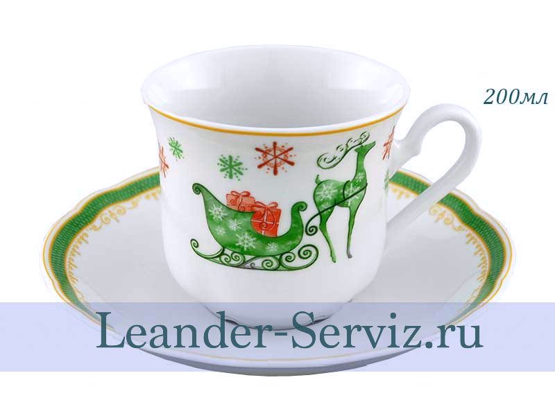 картинка Чайная пара 200 мл Мэри-Энн (Mary-Anne), Рождество 03120415-2573 Leander от интернет-магазина Leander Serviz