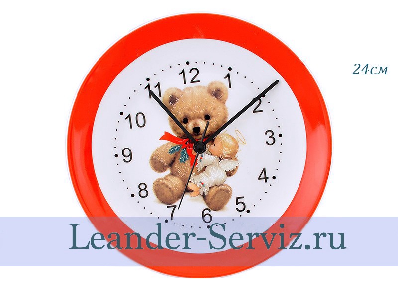картинка Часы настенные 24 см, Мишка Тедди 02190145-2196 Leander от интернет-магазина Leander Serviz