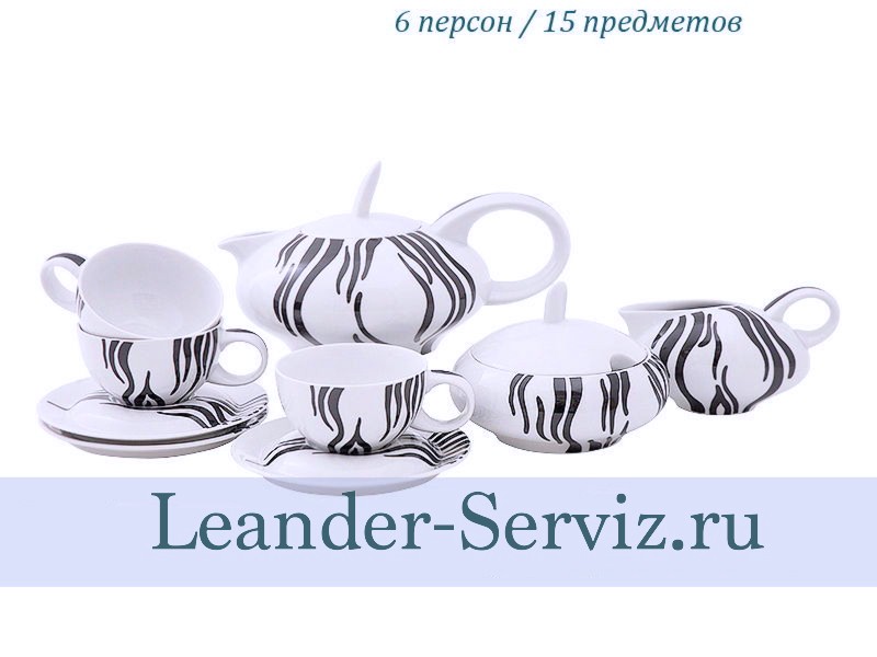 картинка Чайный сервиз 6 персон Тереза, Руссо 42160725-0693 Leander от интернет-магазина Leander Serviz