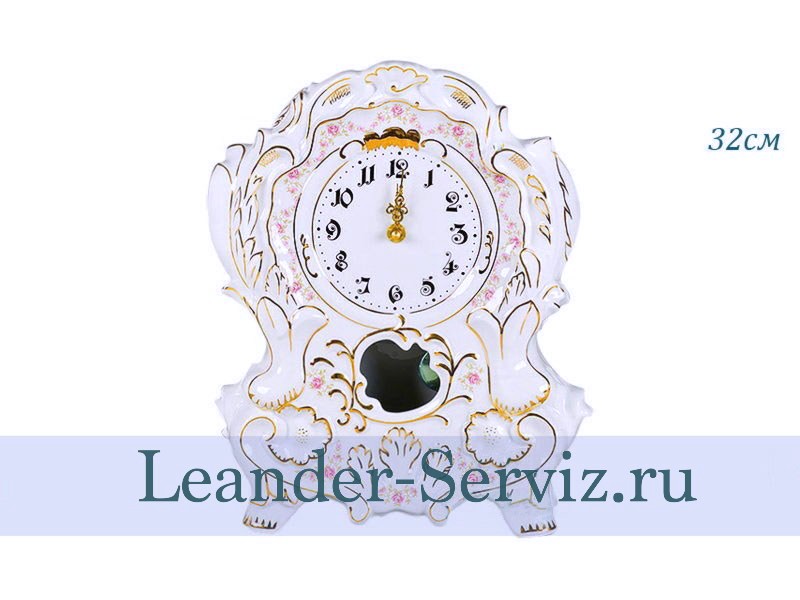 картинка Часы каминные 32 см, Мелкие цветы 20198135-0158 Leander от интернет-магазина Leander Serviz
