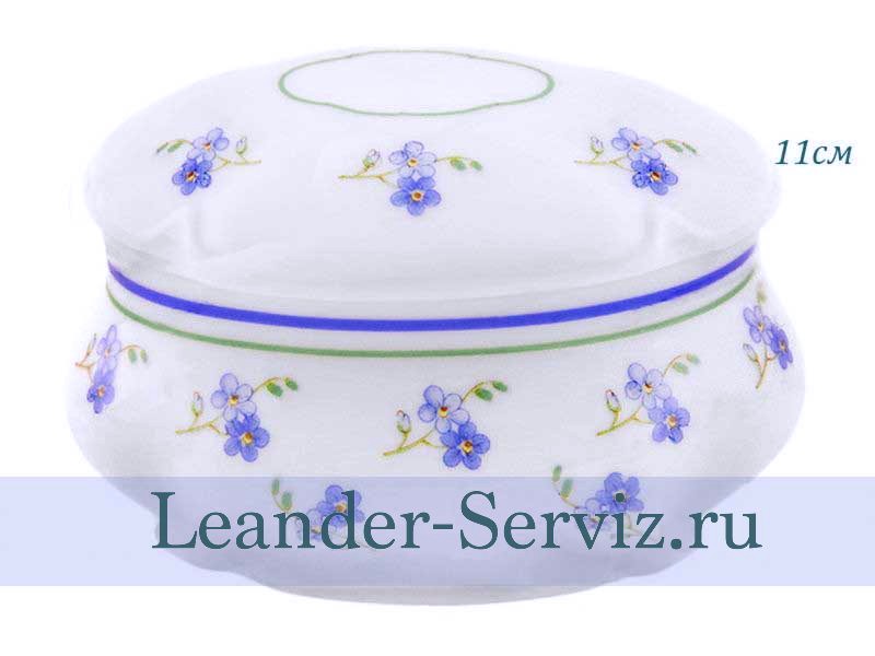 картинка Чайница овальная 11 см Мэри-Энн, Синие цветы 03115054-0887 Leander от интернет-магазина Leander Serviz