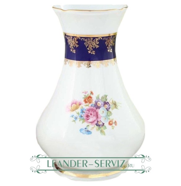 картинка Ваза 32 см, Мэри-Энн (Mary-Anne), Мелкие цветы, кобальт 03118215-0086 Leander от интернет-магазина Leander Serviz