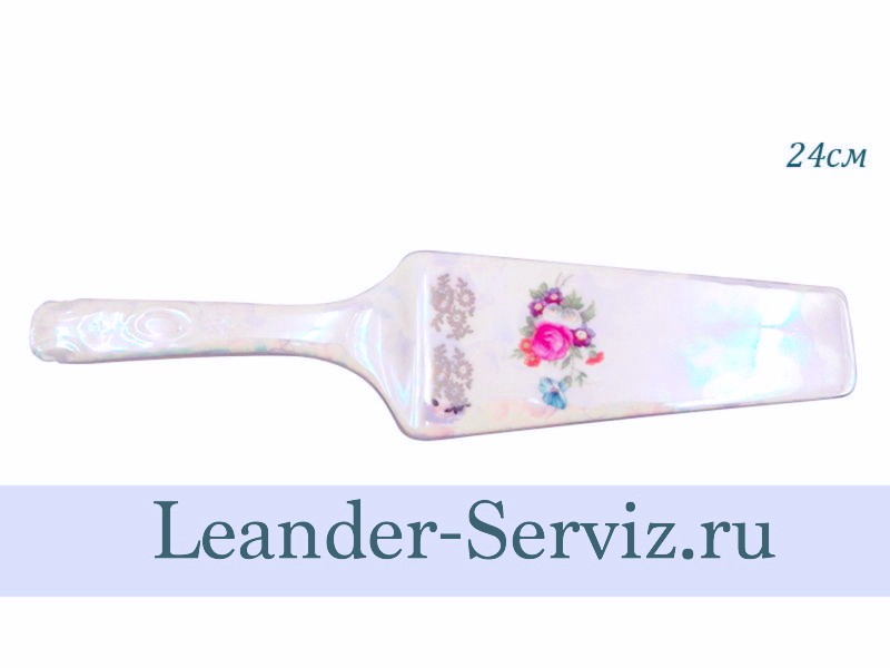 картинка Лопатка для торта 24 см Соната (Sonata), Цветы, перламутр 07117515-0656 Leander от интернет-магазина Leander Serviz